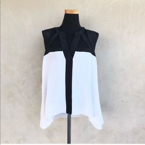 BcbgMaxAzria silk cutout blouse